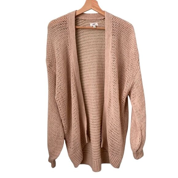 Aerie Open Knit Long Semi Knitted Cardigan in Size Small - Picture 1 of 6